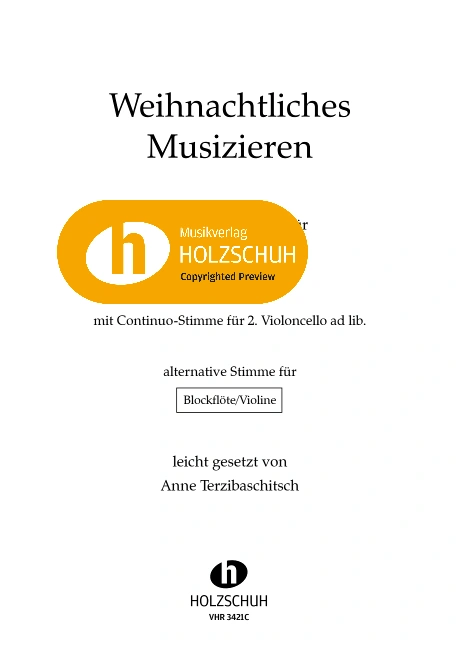 Weihnachtliches Musizieren (C-Stimme)